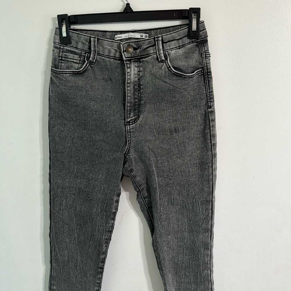 gray high waist pants
